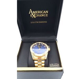 American Exchange Mens Genuine Diamond Collection Watch